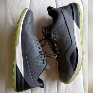 Nike Air Jordan Shoes Dark Grey Green Glow Black Mens 14